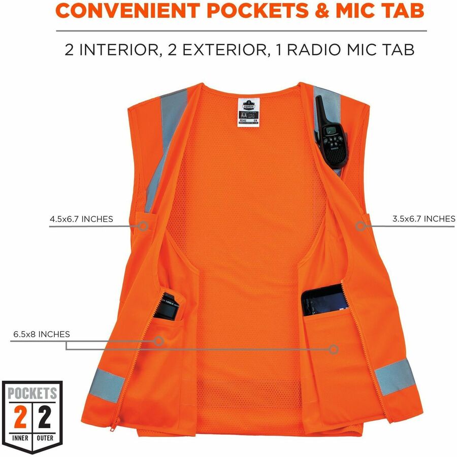 Ergodyne GloWear 8249Z Hi-Vis Surveyors Vest