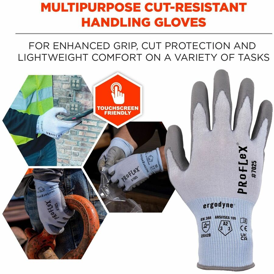 Ergodyne 7025 PU-Coated Cut-Resistant Gloves