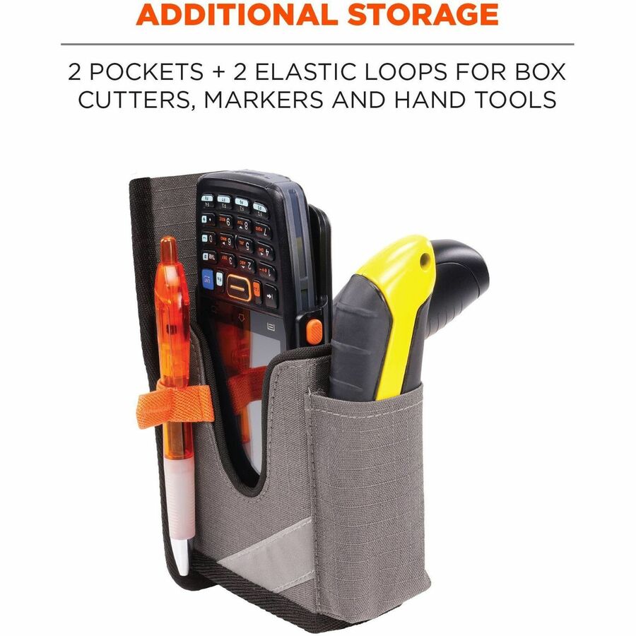 Ergodyne Squids Carrying Case Rugged (Holster) Bar Code Scanner - Gray