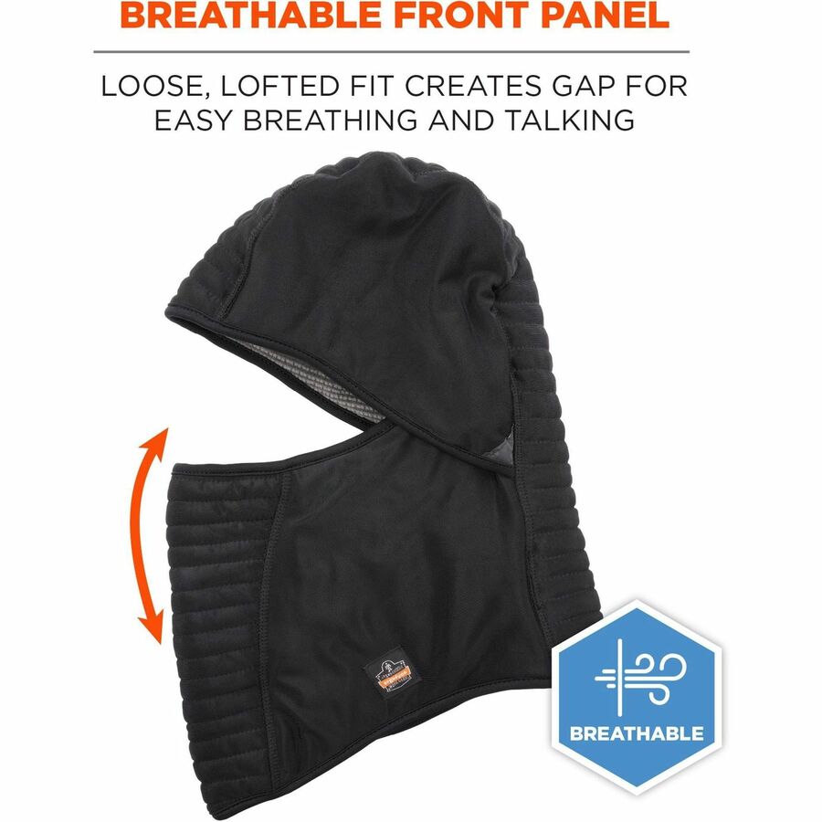 Ergodyne 6955 Insulated Balaclava Face Mask - 3-Layer, Spandex, Polartec Power Grid
