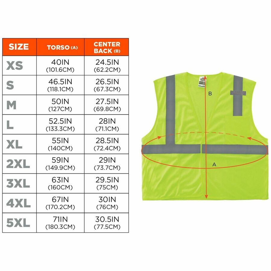Ergodyne GloWear 8210HL Mesh Hi-Vis Safety Vest