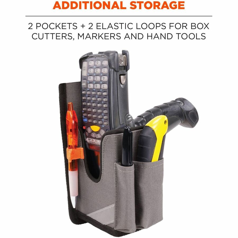 Ergodyne Squids Carrying Case Rugged (Holster) Bar Code Scanner - Gray
