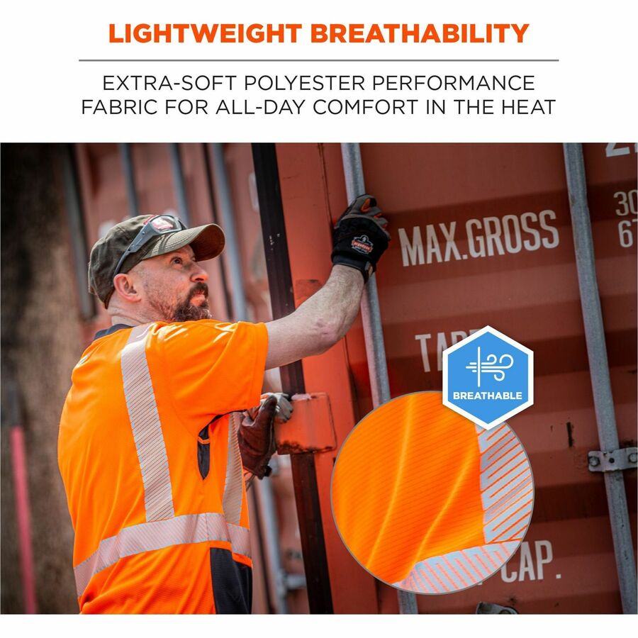 Ergodyne 8283BK Lightweight Hi-Vis T-Shirt