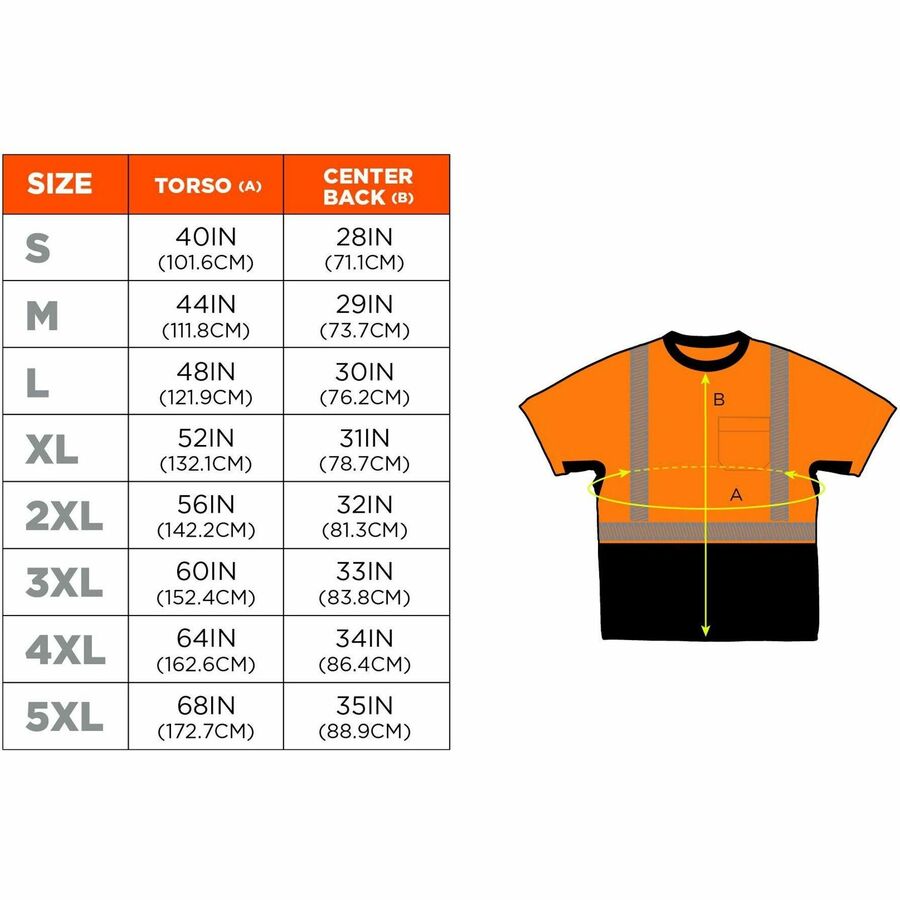 Ergodyne 8283BK Lightweight Hi-Vis T-Shirt