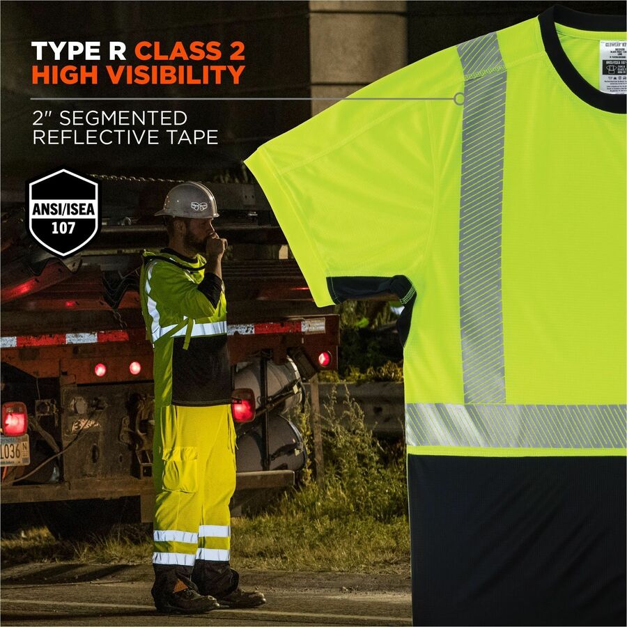 Ergodyne 8283BK Lightweight Hi-Vis T-Shirt