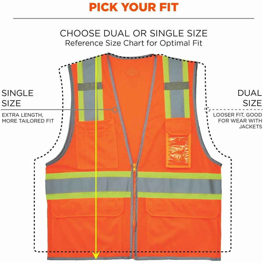 Ergodyne 8246Z 2-Tone High-Visibility Safety Vest