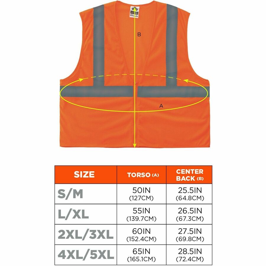 Ergodyne GloWear Type R Class 2 Hi-Vis Mesh Vest