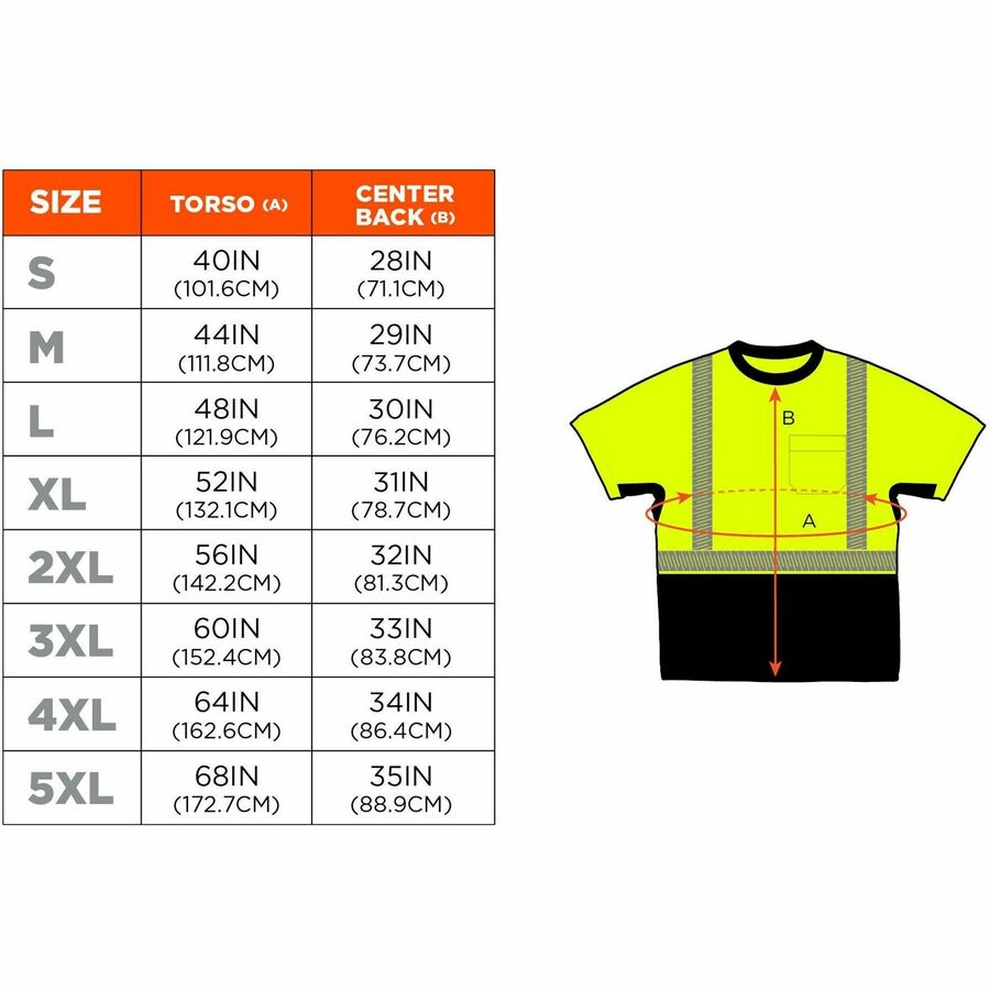 Ergodyne 8283BK Lightweight Hi-Vis T-Shirt