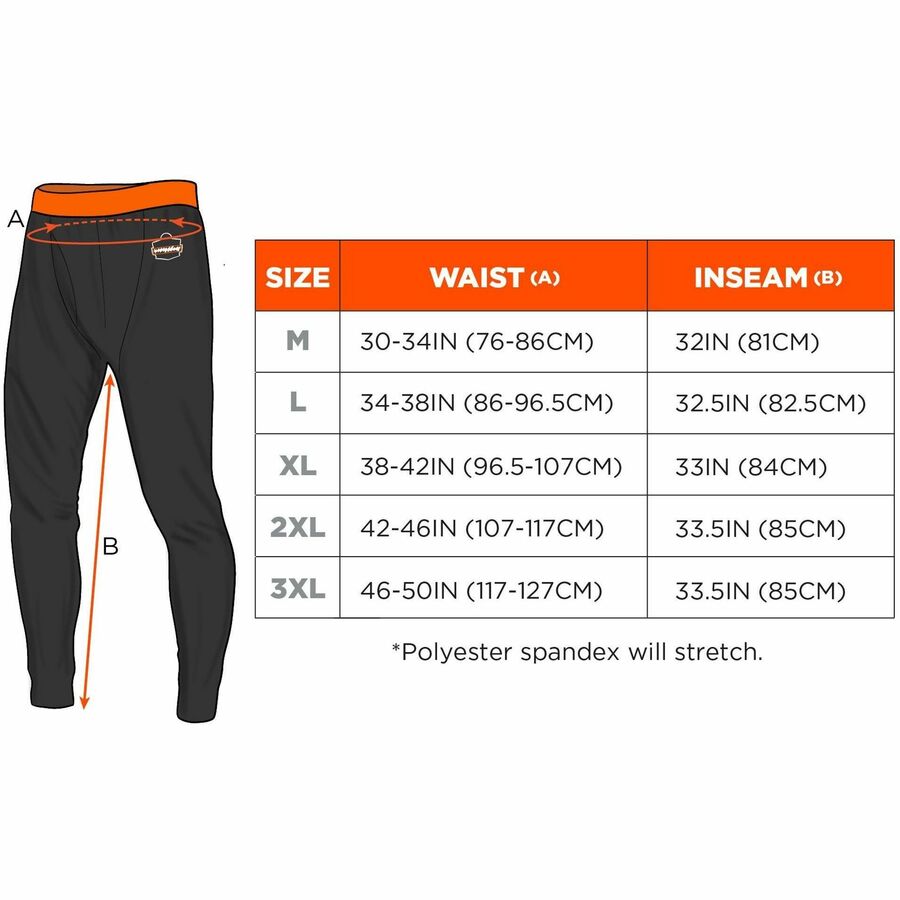 Ergodyne 6481 Lightweight Base-Layer Pants