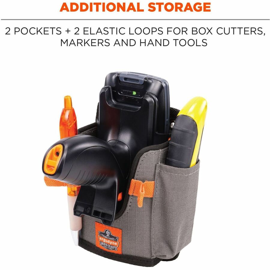 Ergodyne Squids 5543 Mounting Carrier for Bar Code Scanner, Tool, Mobile Computer - Gray