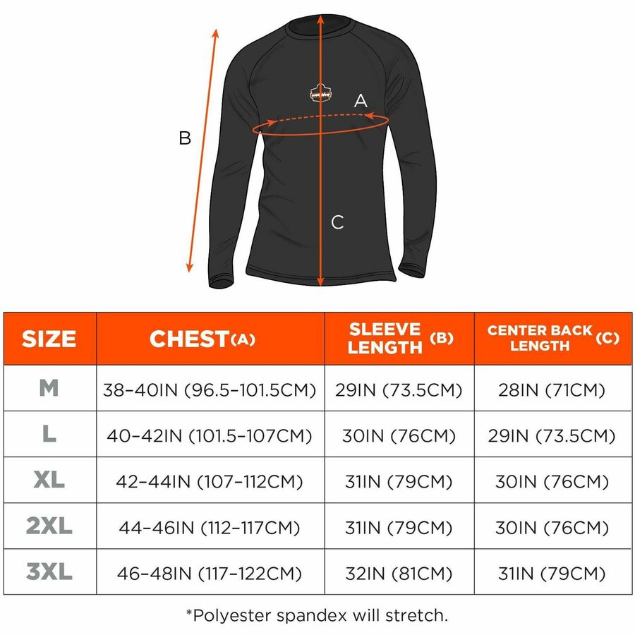 Ergodyne 6436 Long-Sleeve Base-Layer Shirt