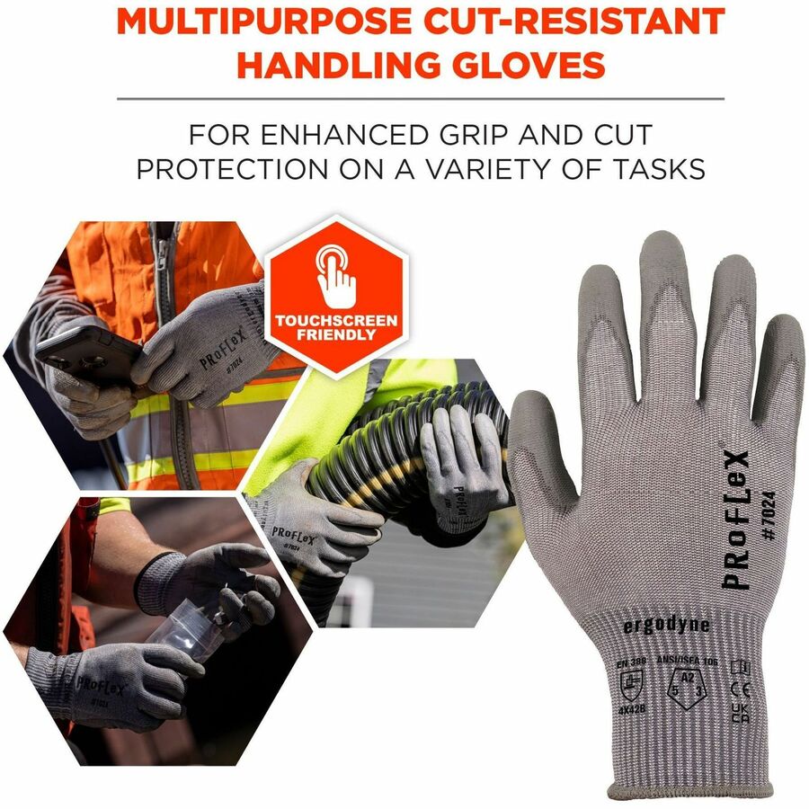 Ergodyne 7024 PU-Coated Cut-Resistant Gloves