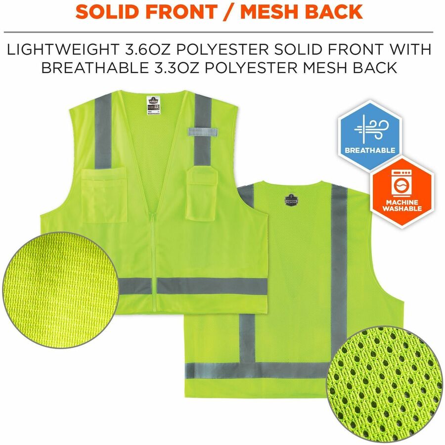 Ergodyne GloWear 8249Z Hi-Vis Surveyors Vest