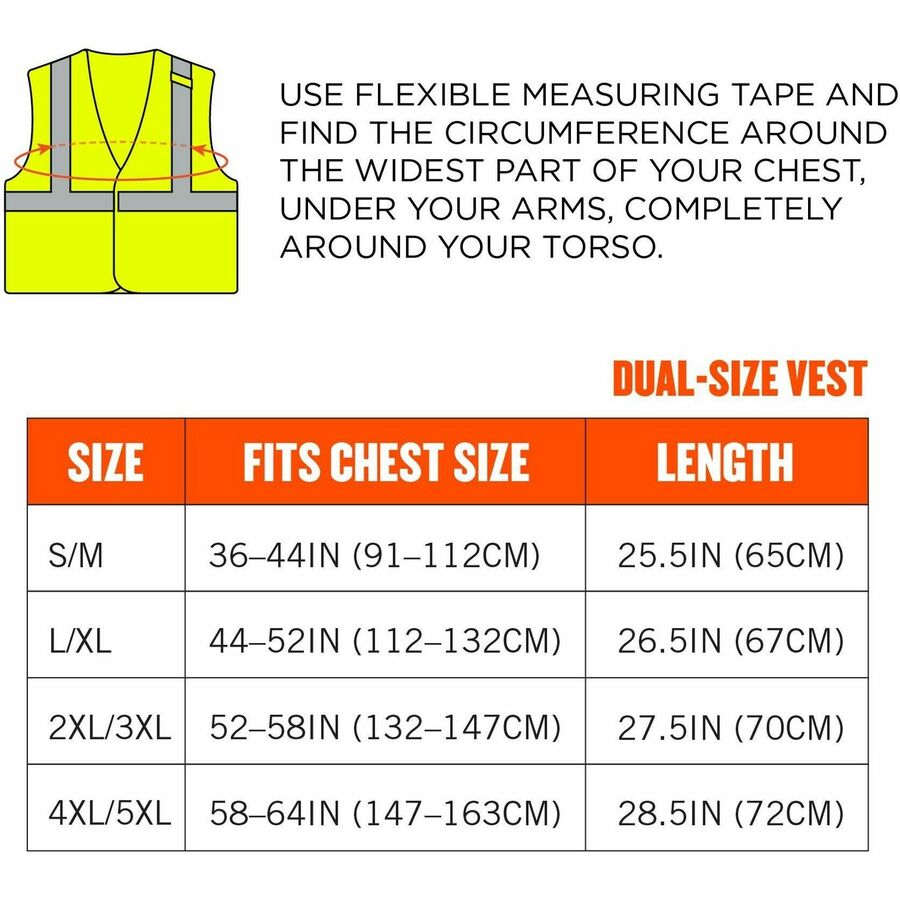 Ergodyne GloWear 8263FRHL Hi-Vis Safety Vests