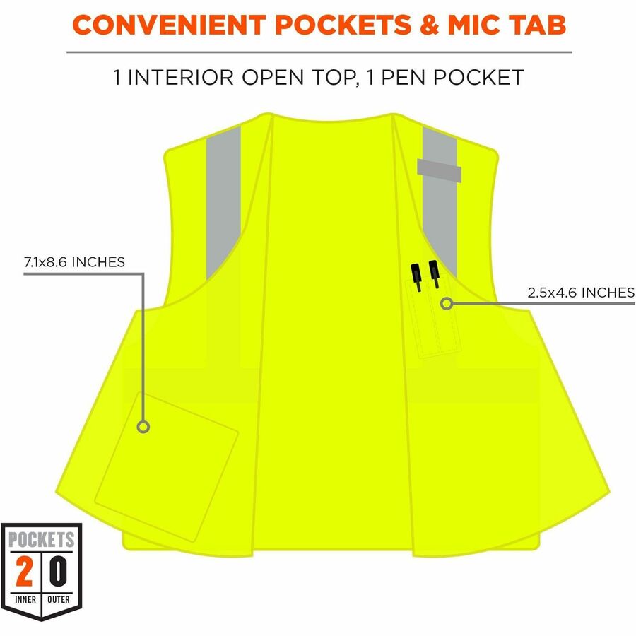 Ergodyne GloWear 8263FRHL Hi-Vis Safety Vests