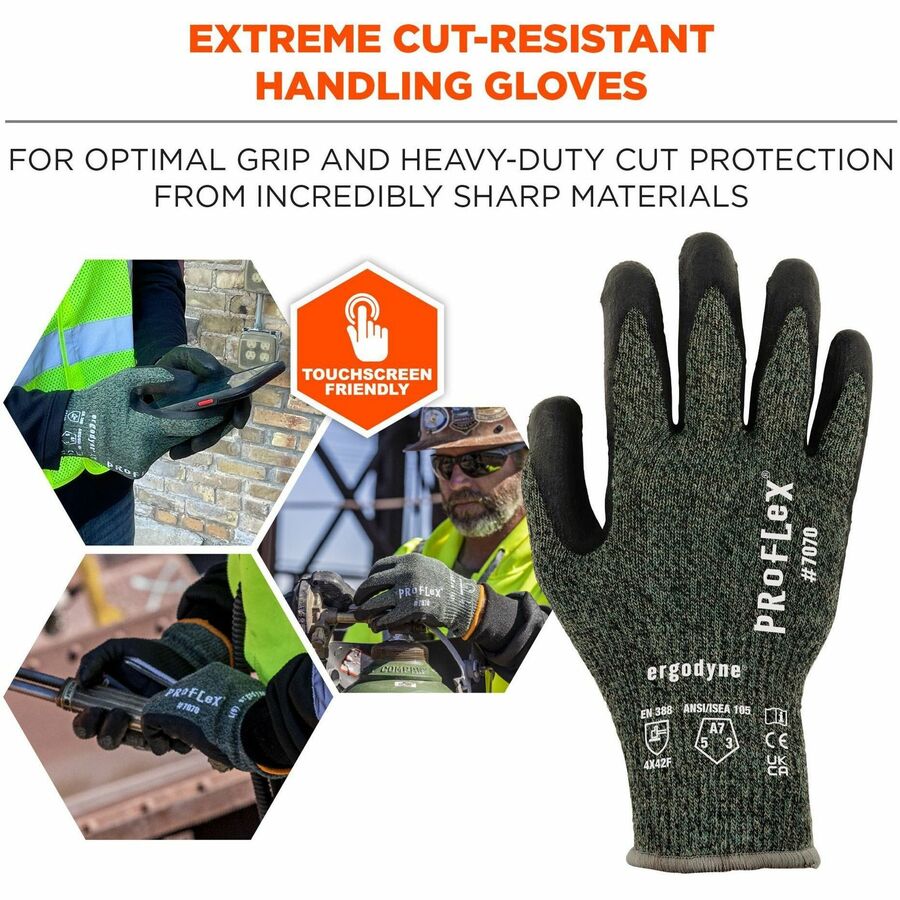 Ergodyne 7070 Nitrile-Coated Cut-Resistant Gloves