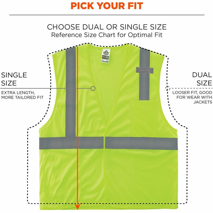 Ergodyne GloWear 8210HL Mesh Hi-Vis Safety Vest