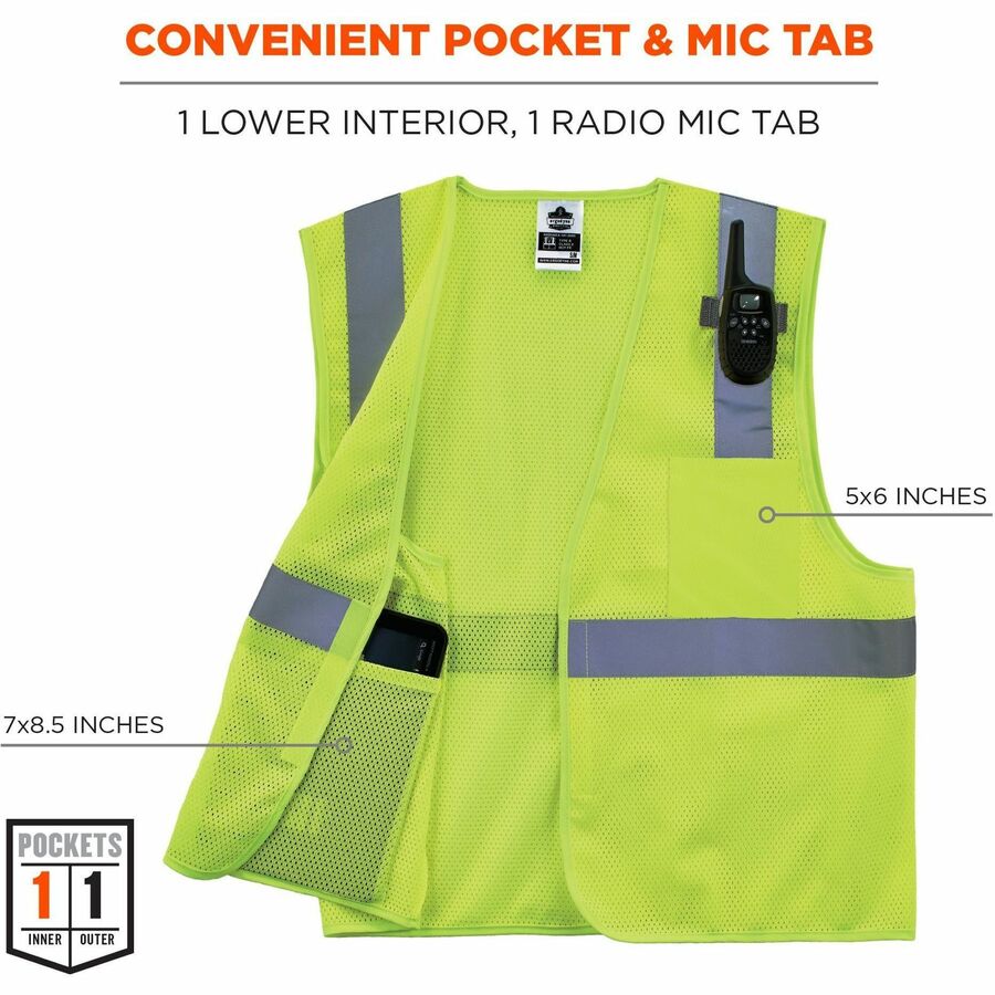 Ergodyne GloWear 8210HL Mesh Hi-Vis Safety Vest