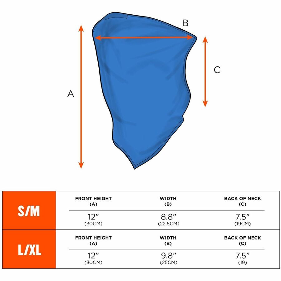 Ergodyne 6483 Cooling Neck Gaiter Bandana with Pocket