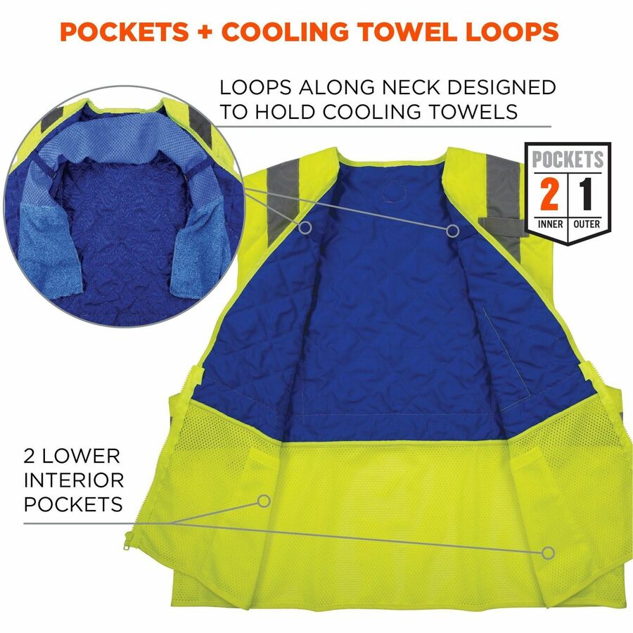 Ergodyne Chill-Its 6668 Hi-Vis Safety Cooling Vest