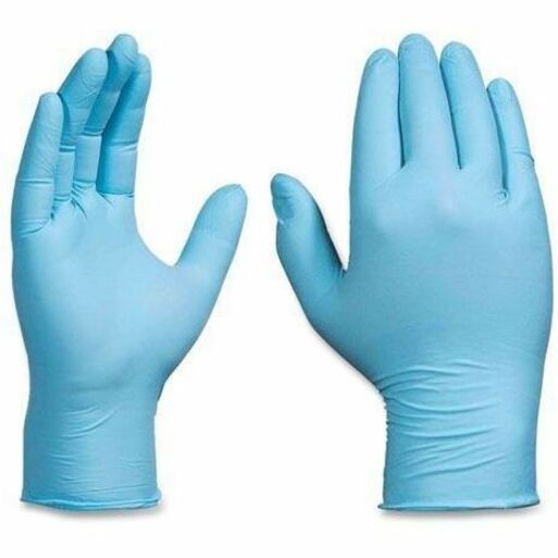 Ammex Gloveworks Blue Nitrile PF Ind SM Gloves