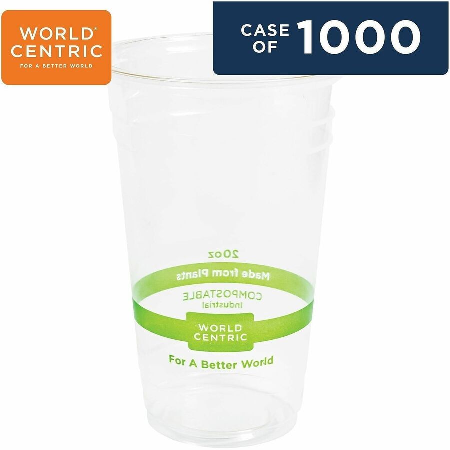 World Centric Compostable Clear Cold Cups