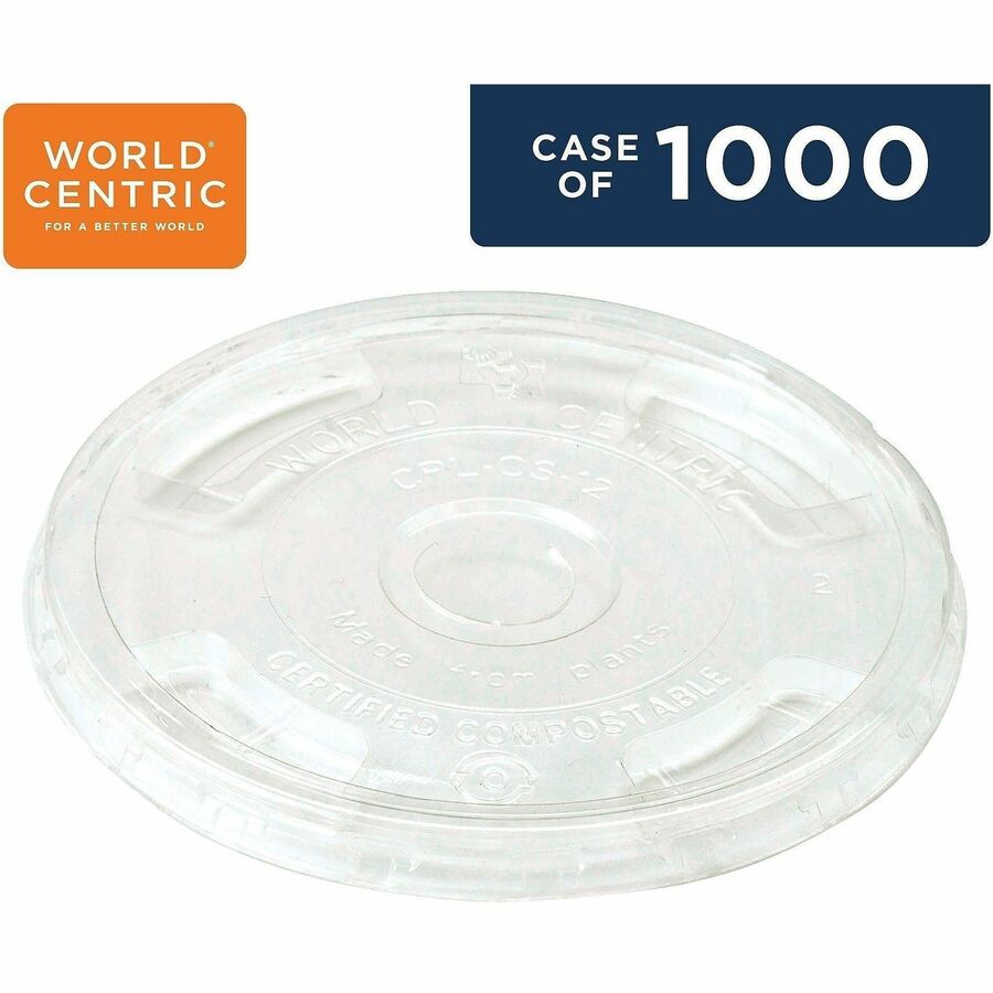 World Centric Compostable Clear Straw Lids