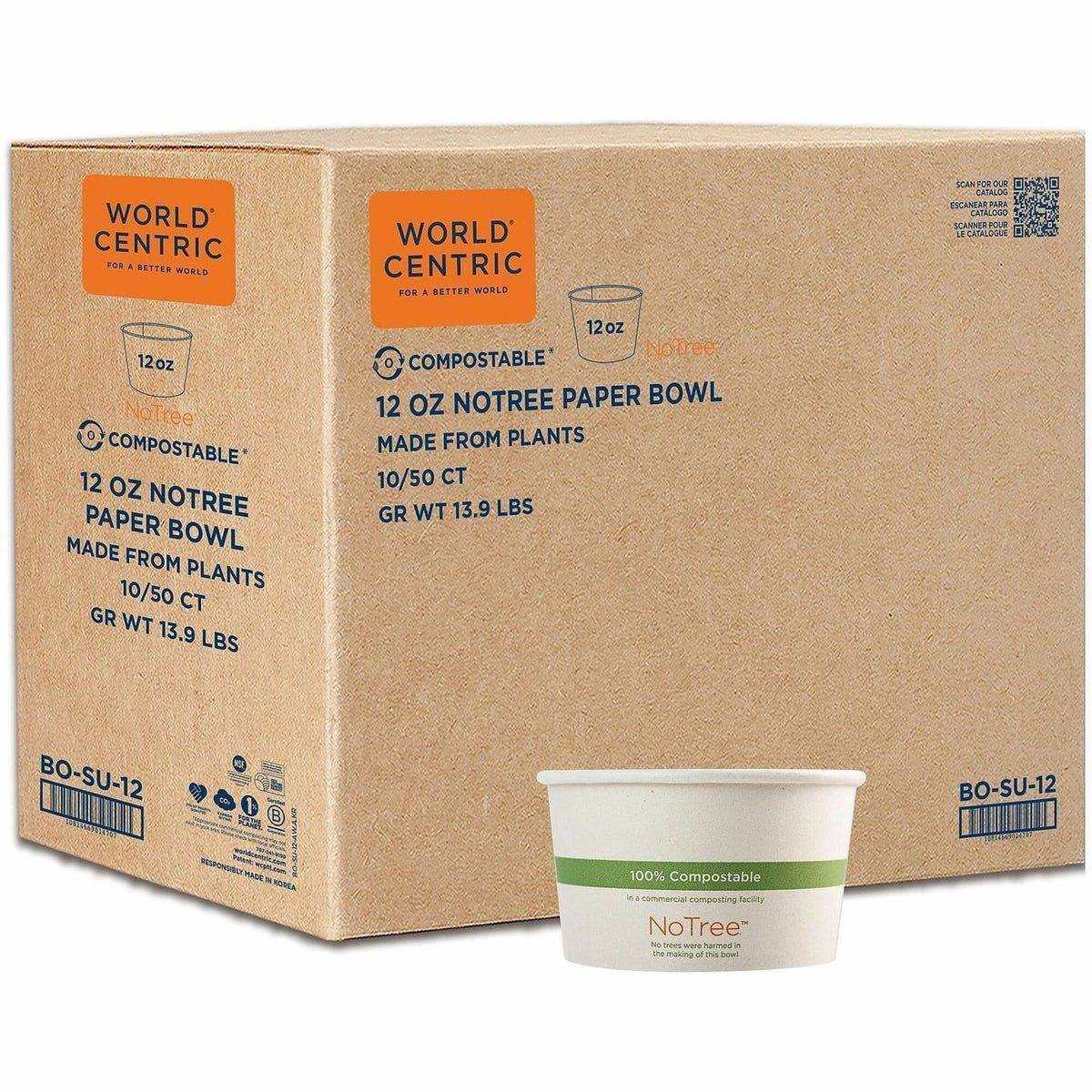 World Centric Compostable NoTree Paper Bowl