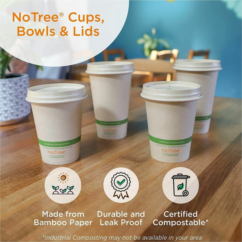 World Centric NoTree Compostable Paper Cold Cups