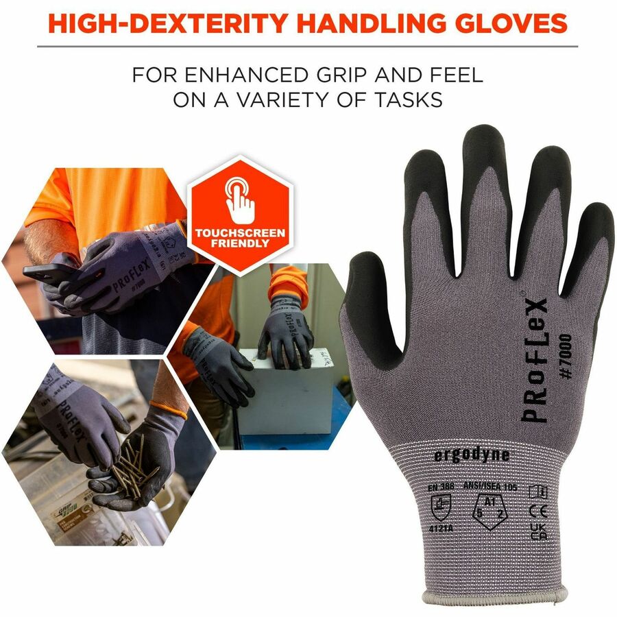 Ergodyne ProFlex 7000 Nitrile-Coated Gloves