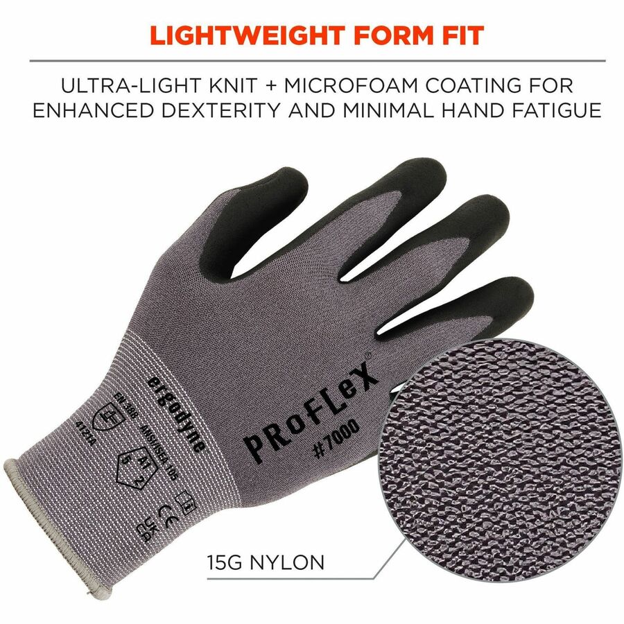 Ergodyne ProFlex 7000 Nitrile-Coated Gloves