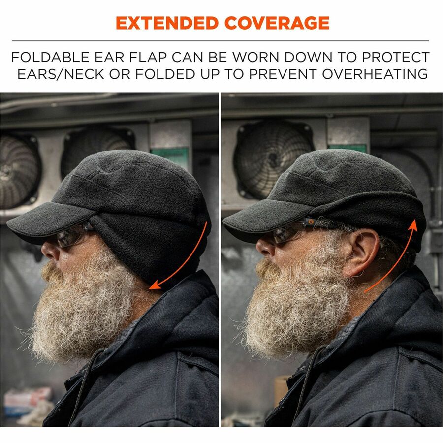 Ergodyne 6807 Winter Baseball Cap with Ear Flaps