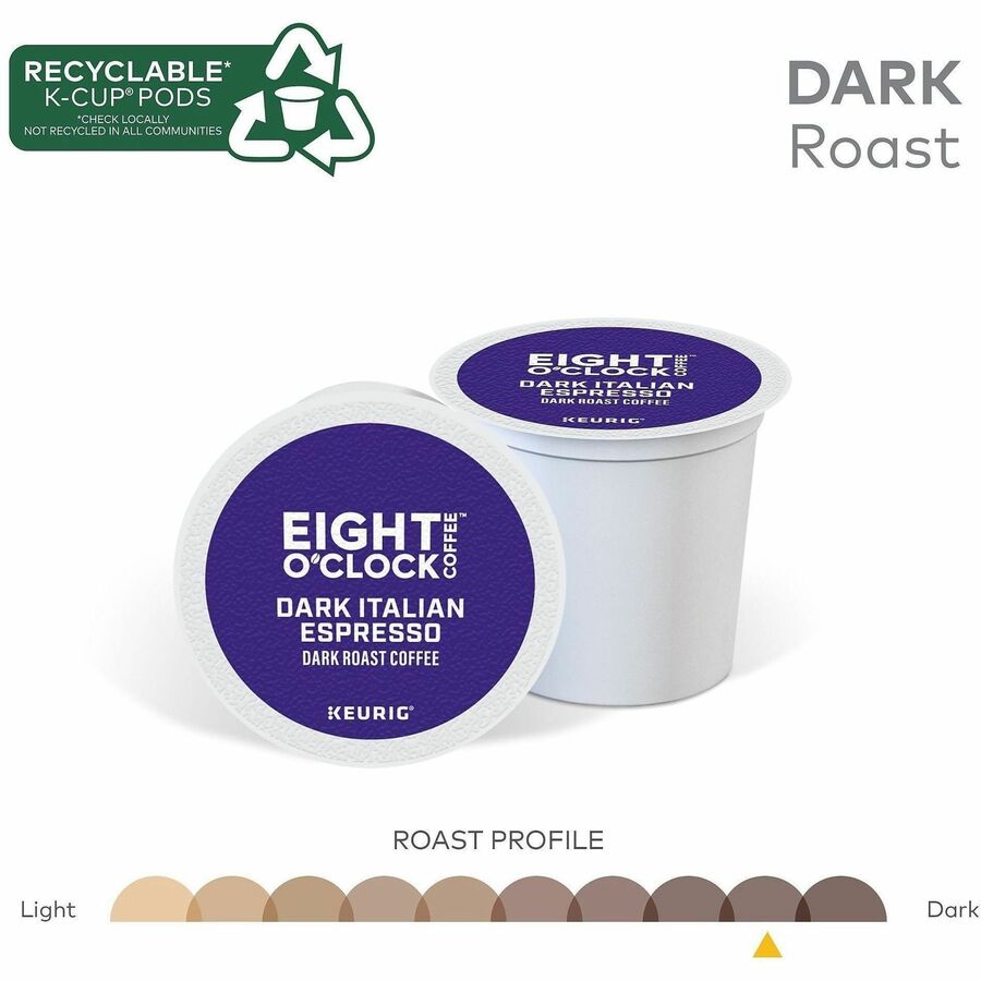 Eight O'Clock® K-Cup Dark Italian Espresso Coffee