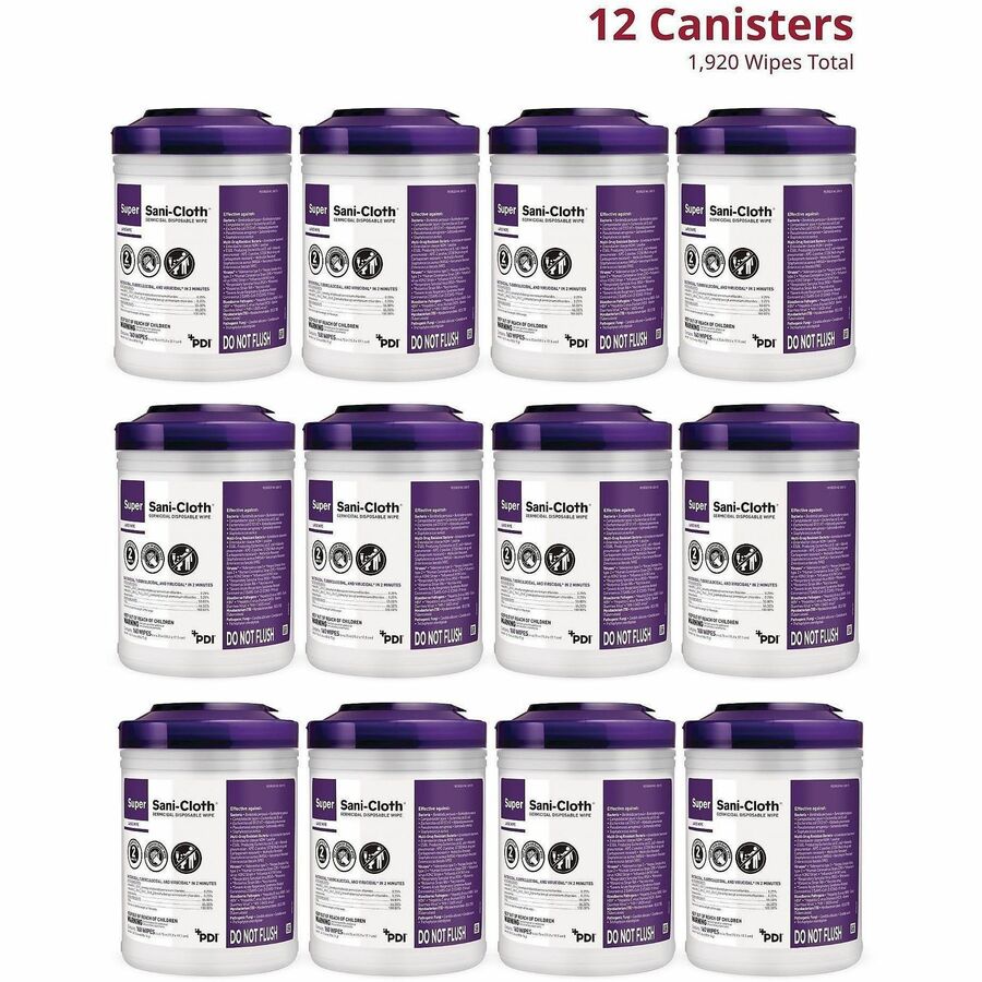 PDI Super Sani-Cloth Germicidal Disposable Wipe