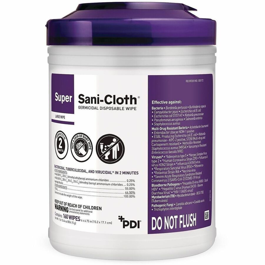 PDI Super Sani-Cloth Germicidal Disposable Wipe