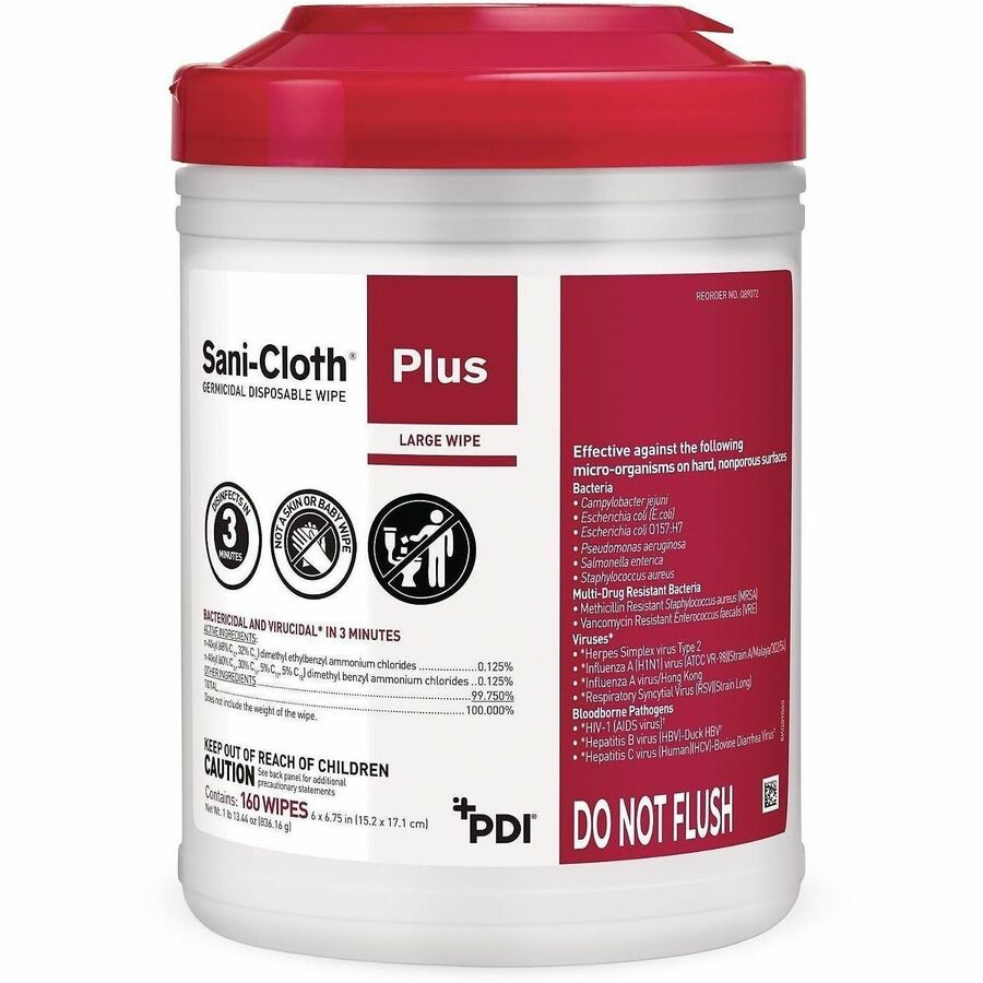 PDI Sani-Cloth Plus Germicidal Disposable Cloth