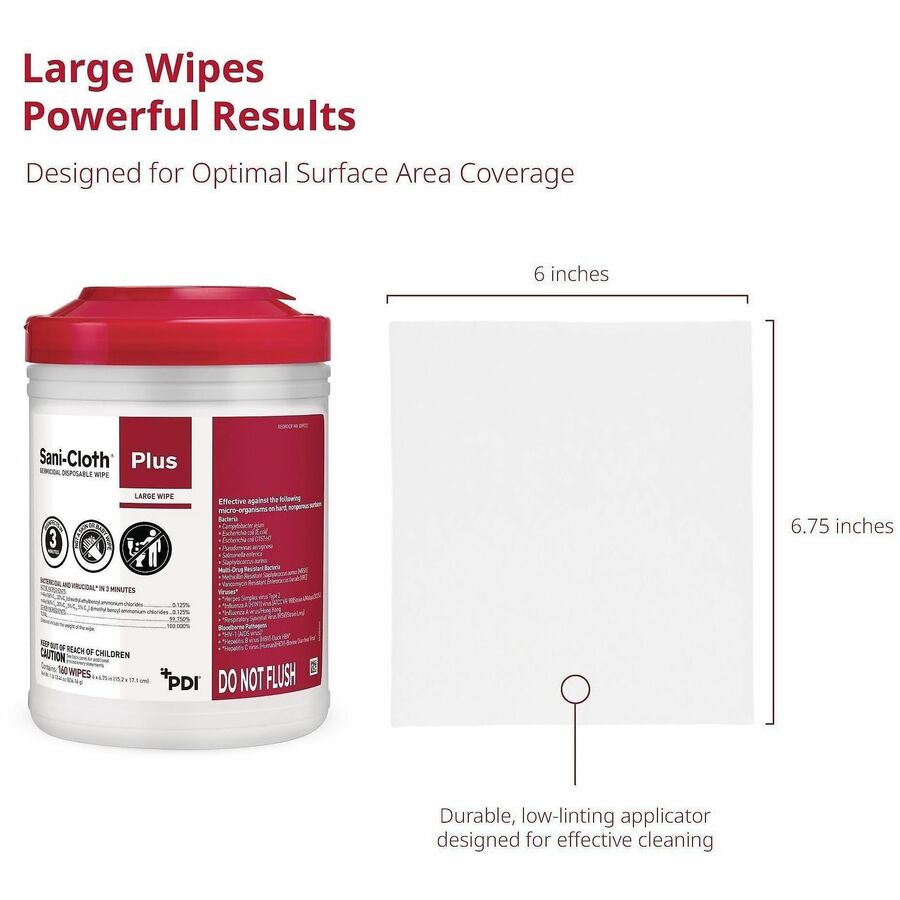 PDI Sani-Cloth Plus Germicidal Disposable Cloth