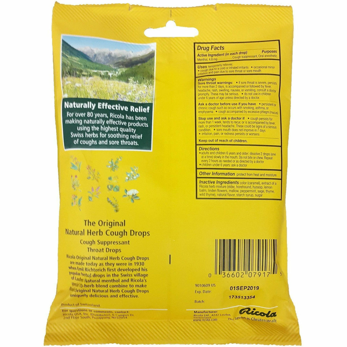Ricola Original Herb Cough Drops