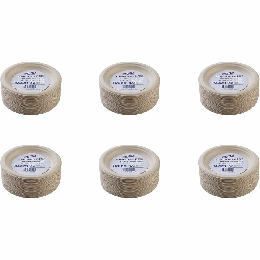 Genuine Joe 6" Compostable Plates