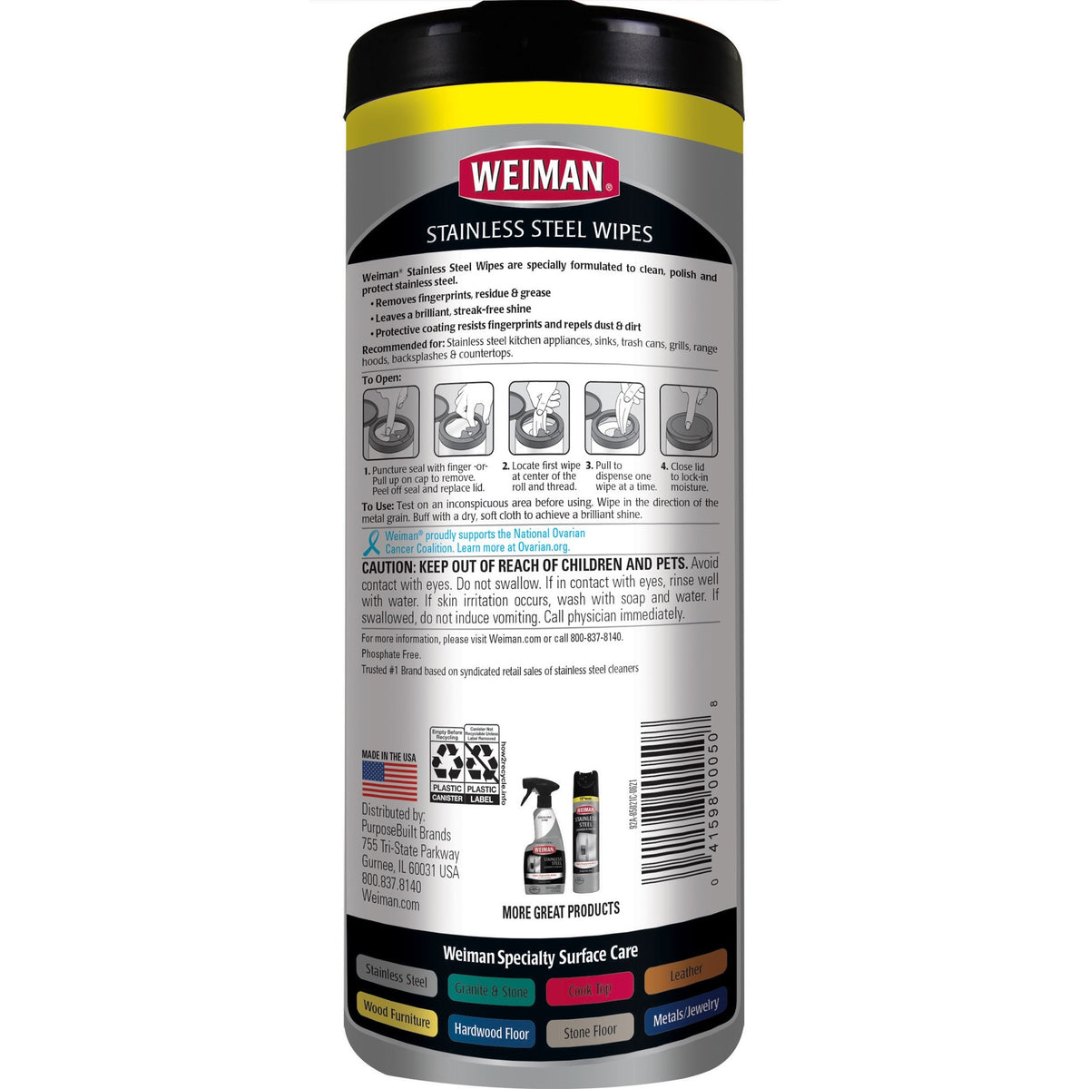 Weiman Stainless Steel Wipes