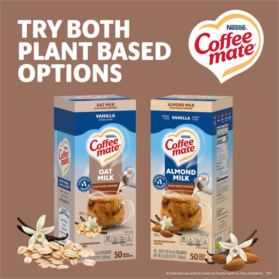 Coffee mate Oat Milk Vanilla Liquid Creamer Singles