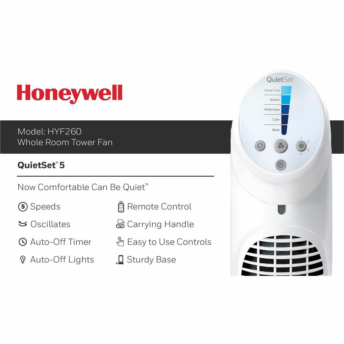 Honeywell QuietSet 5 Tower Fan