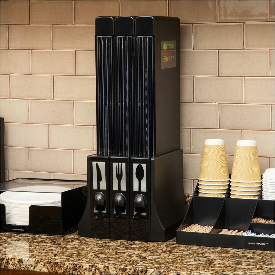 Mind Reader 3-Compartment Utensil Dispenser Organizer