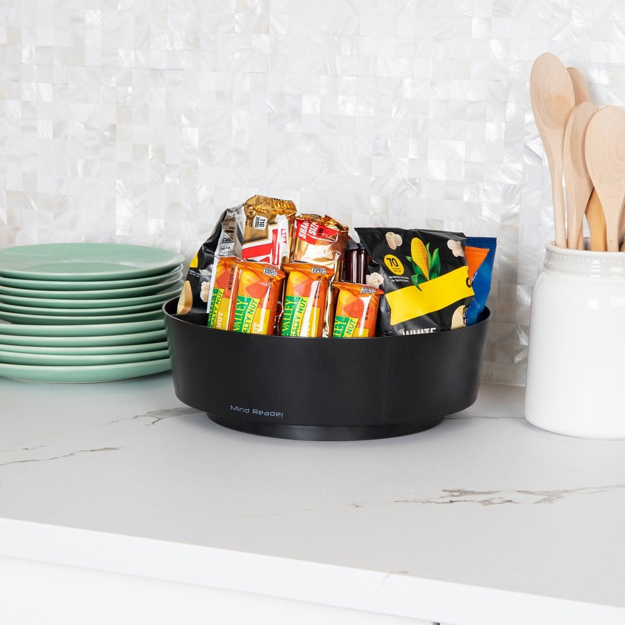 Mind Reader 4-Compartment Snack Carousel Organizer