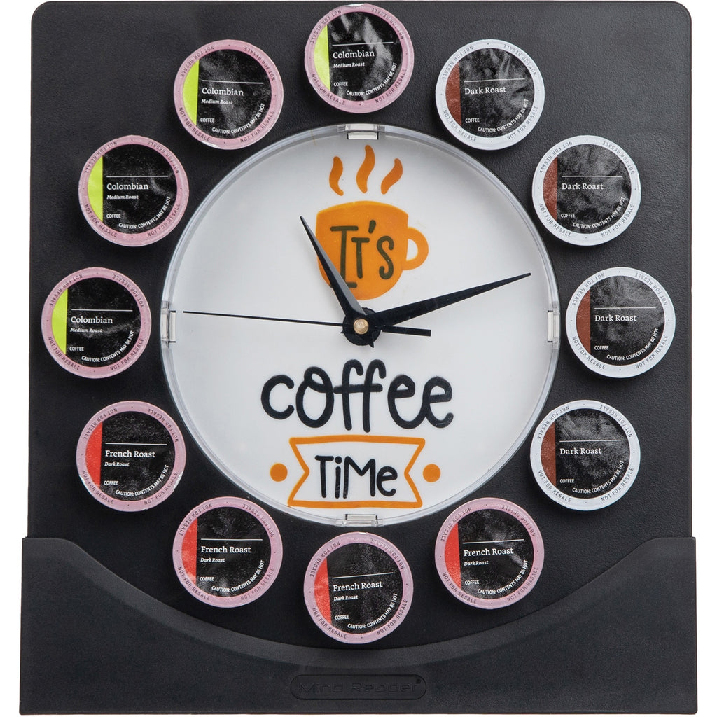 Mind Reader Anchor Coffee Pod Holder with Clock