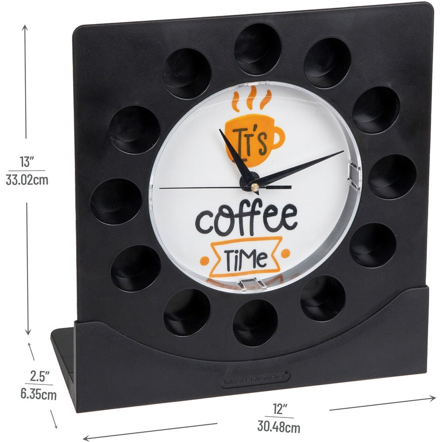 Mind Reader Anchor Coffee Pod Holder with Clock