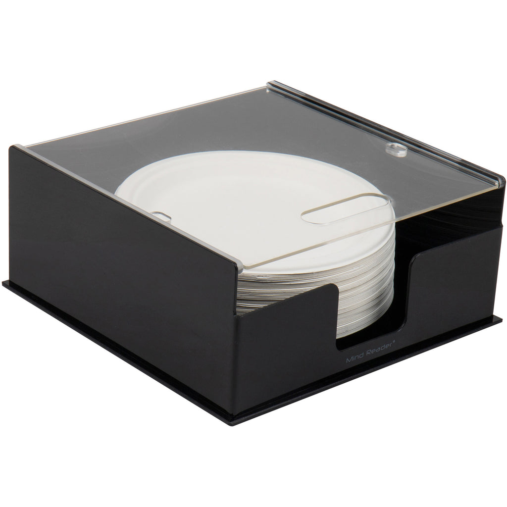 Mind Reader Foundation Covered Plate Dispenser