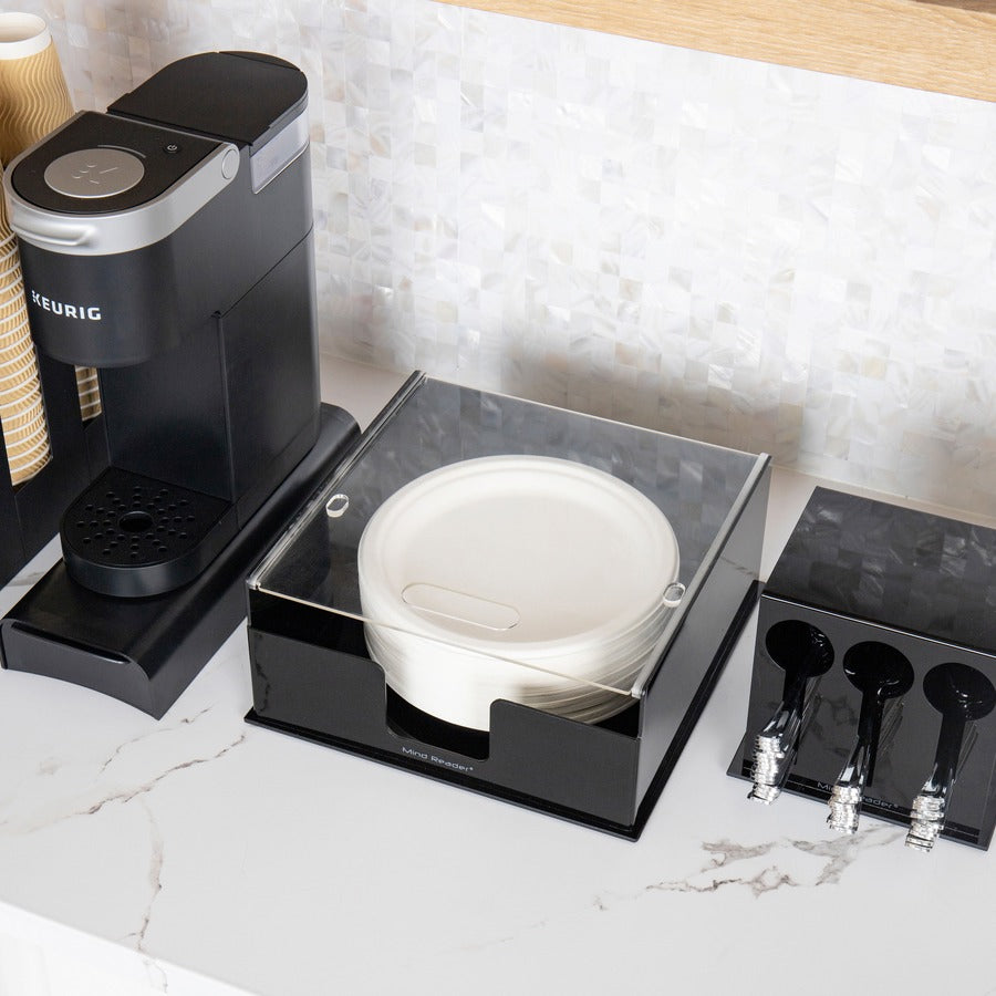 Mind Reader Foundation Covered Plate Dispenser