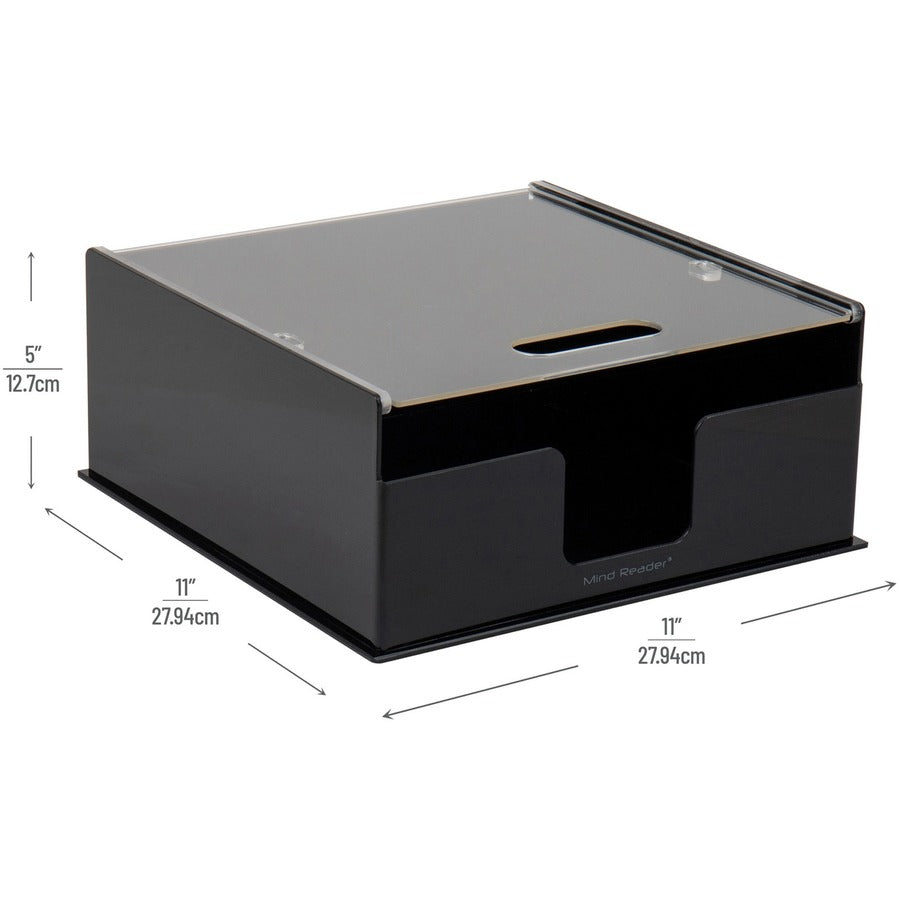 Mind Reader Foundation Covered Plate Dispenser