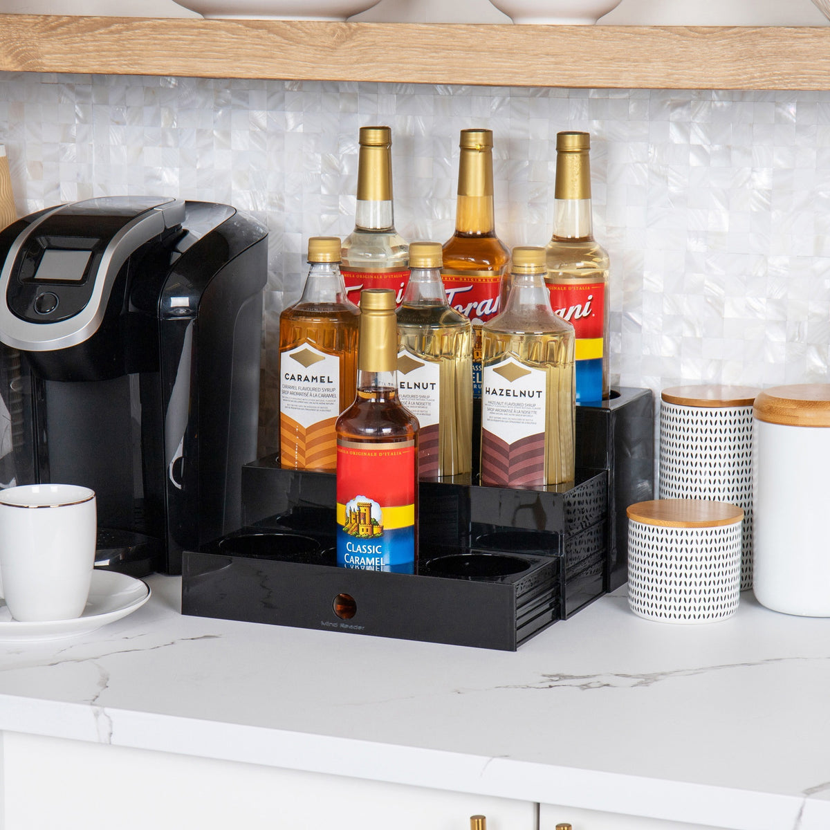 Mind Reader 9-Compartment Nested Syrup Bottle Holder